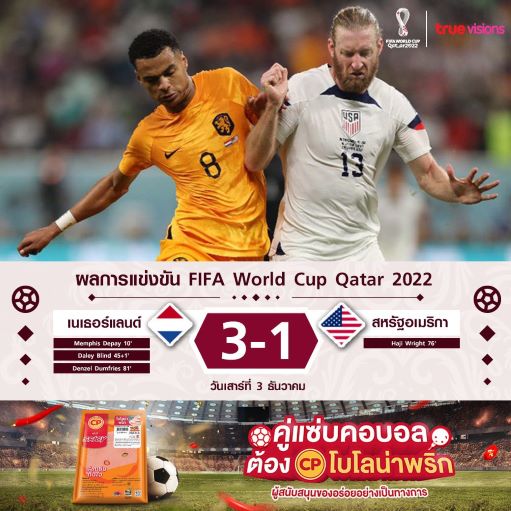 ผลฟุตบอลโลก, ฟุตบอลโลกอเมริกาเนเธอร์แลนด์