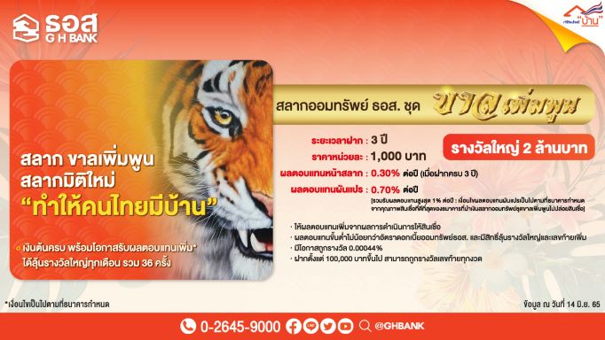 ด่วน โปร โม ชั่ น. สินเชื่อ บ้าน ธ อ ส 2565  