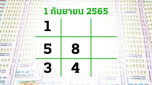 หวยไทยรัฐ1/9/65,